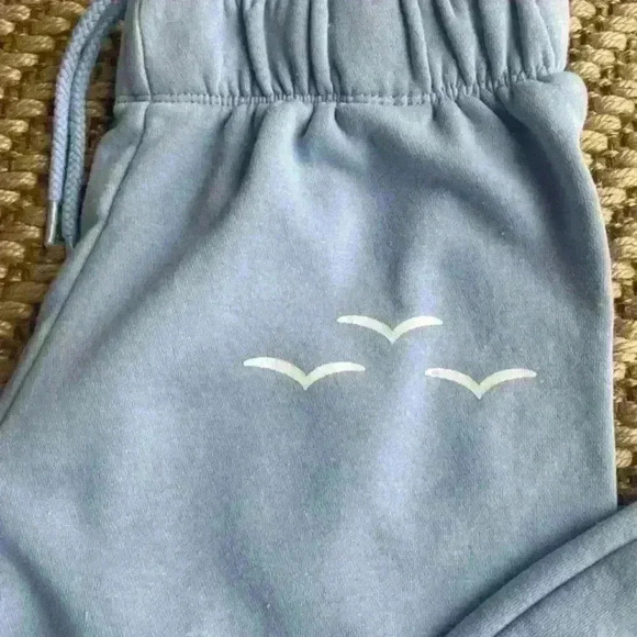 Lazypants PREMIUM FLEECE RELAXED SWEATPANTS LIGHT BLUE size XS - Picture 4 of 6